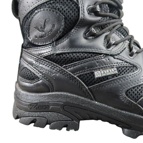 Thorogood Shoes Mens 8.5 Boots Work Comp Toe Leather Zip Lace Up Wide Fit Black main image 6